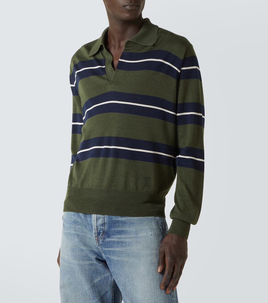 【送料&関税込】Ami Alexandre Mattiussi Green Polo With All- Ami Alexandre Mattiussi Ami Paris Green Polo With All-over