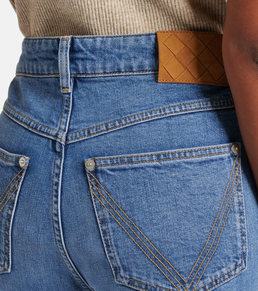 Bottega Veneta Mid-rise Slim Jeans In Blue
