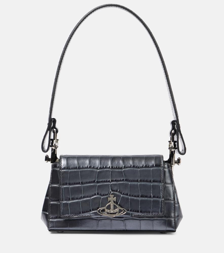 Vivienne Westwood Hazel Small croc-effect leather shoulder bag