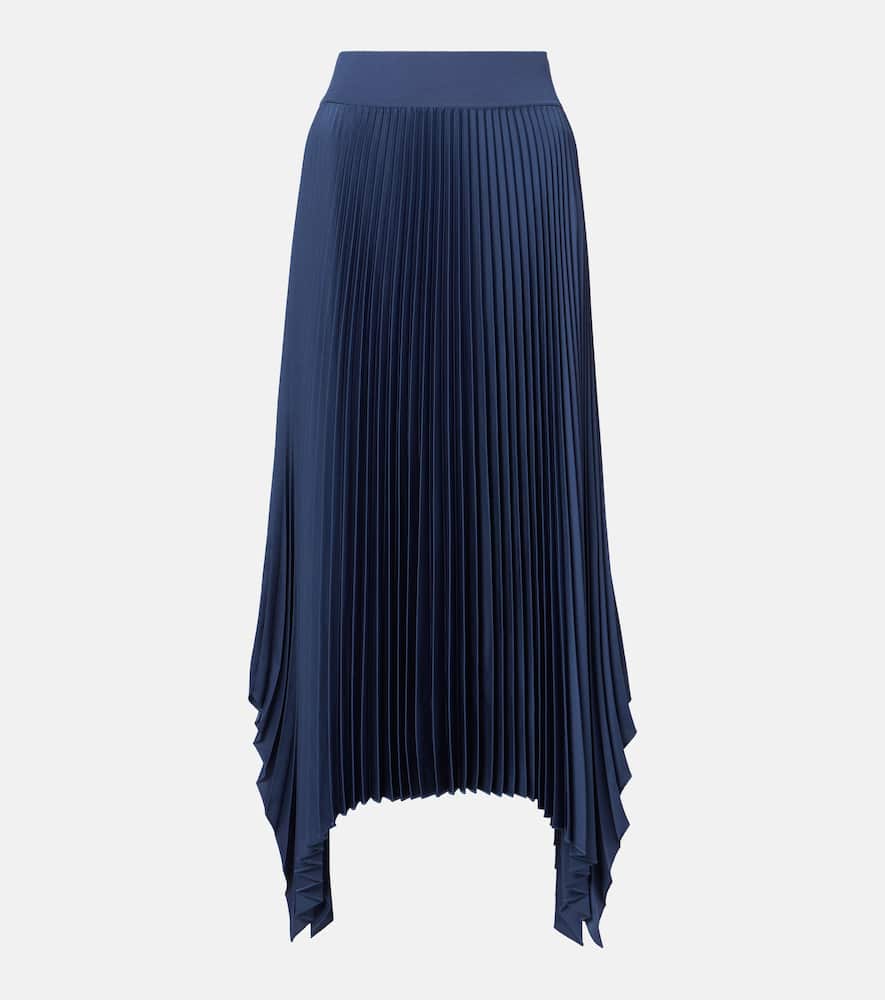 Ade plissé crêpe midi skirt