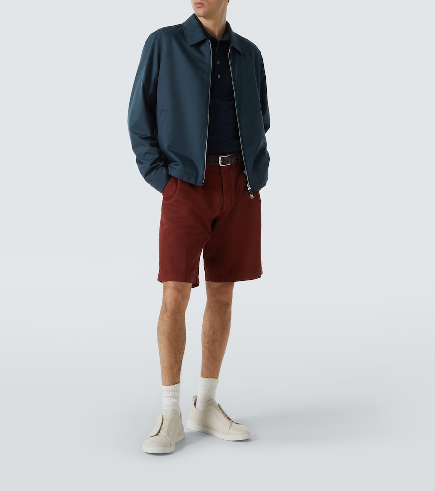  Zegna Zegna Polohemd Aus Baumwolle Und Seide 