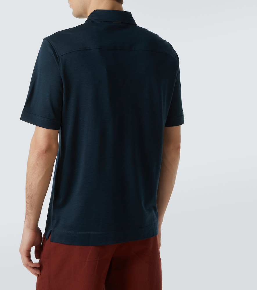  Zegna Zegna Polohemd Aus Baumwolle Und Seide 