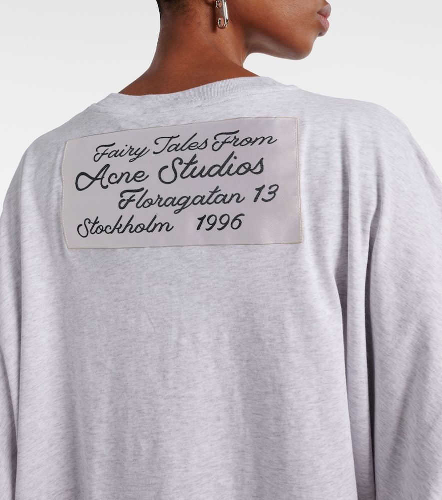 Acne Studios Cotton Jersey Top In White