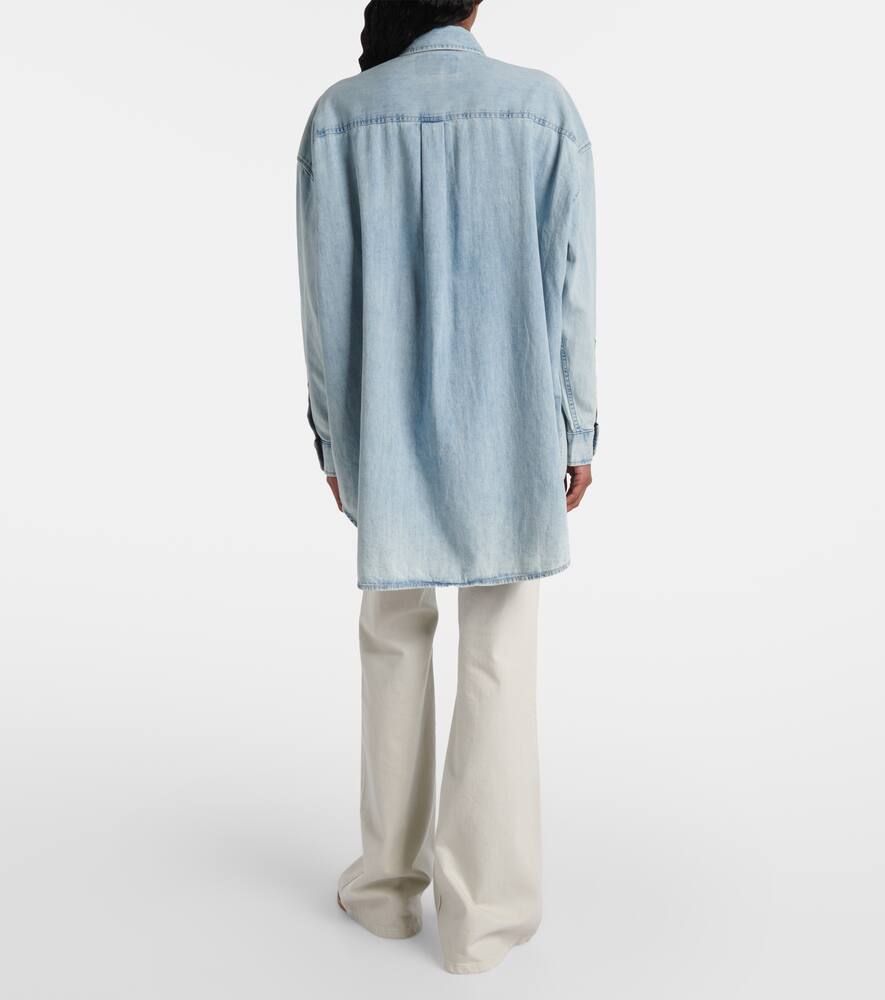 Polo Ralph Lauren Denim Shirt With Long Sleeves And Chest Pocket In Blue