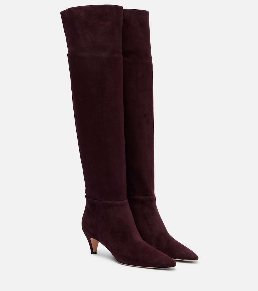 Gianvito Rossi Elise suede knee-high boots