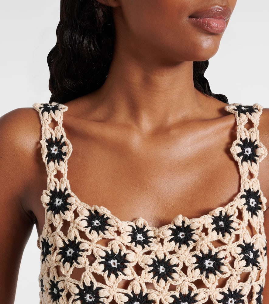 The Upside Luminary Lily Crochet Top In Natural