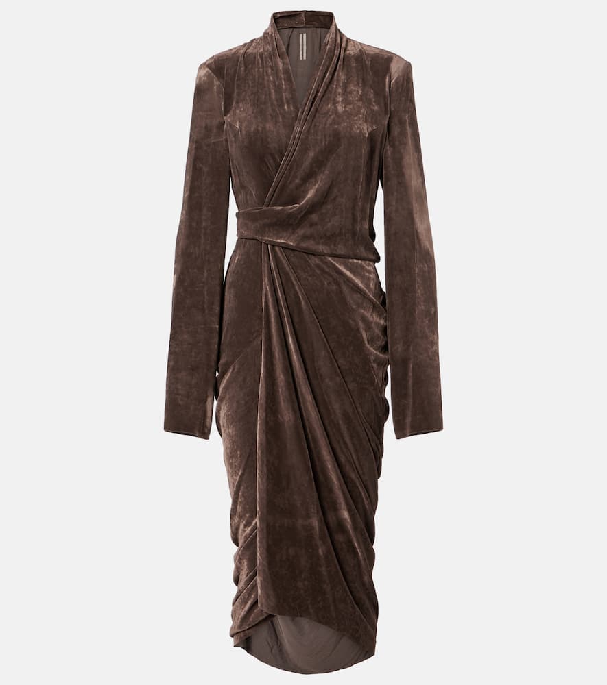Wrap midi dress
