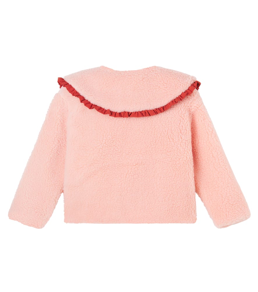 Bebe Organic Emma Teddy Jacket In Pink