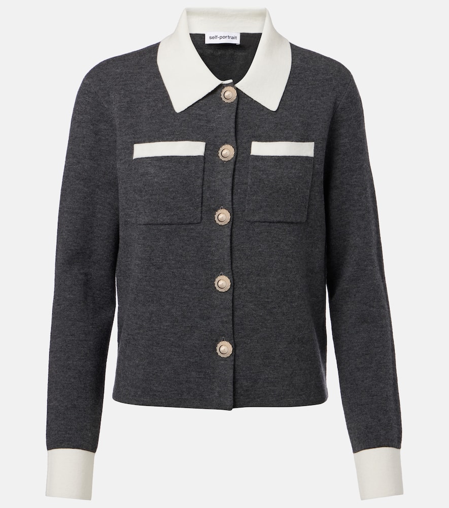 Wool-blend cardigan