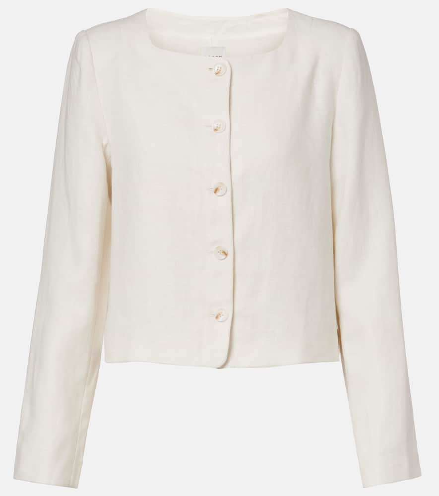 Emma cropped linen jacket