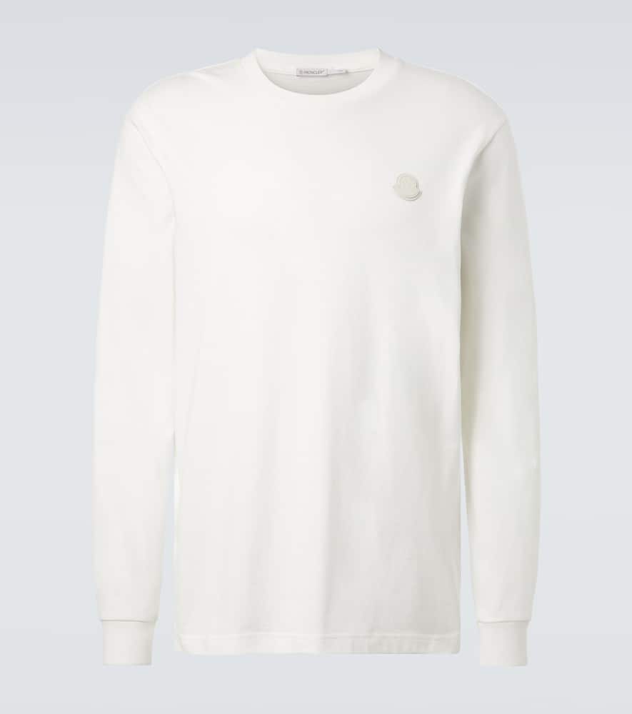 Moncler Logo Cotton Jersey T-shirt In White