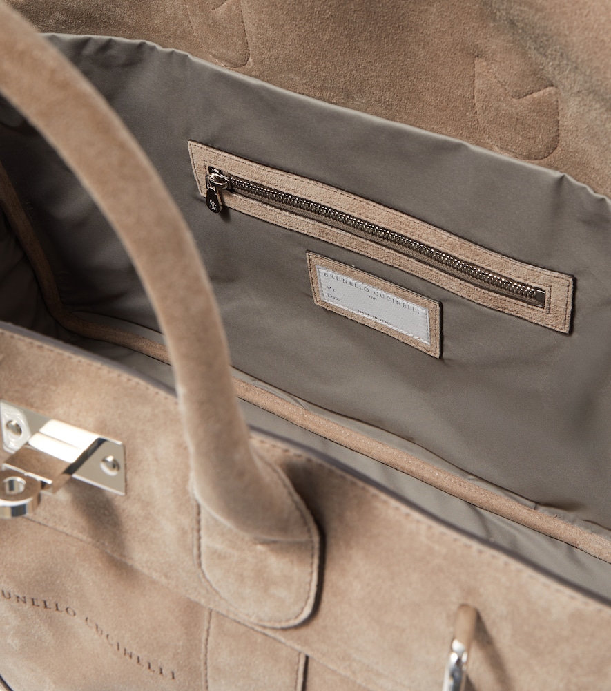  Brunello Cucinelli Brunello Cucinelli Suede Duffel Bag 