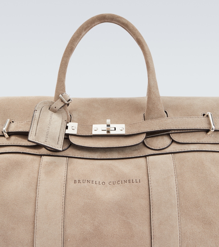  Brunello Cucinelli Brunello Cucinelli Suede Duffel Bag 