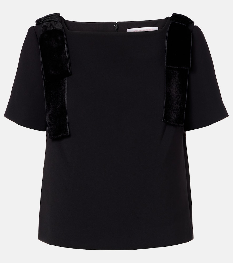 Carolina Herrera Top en crpe et velours 945 €