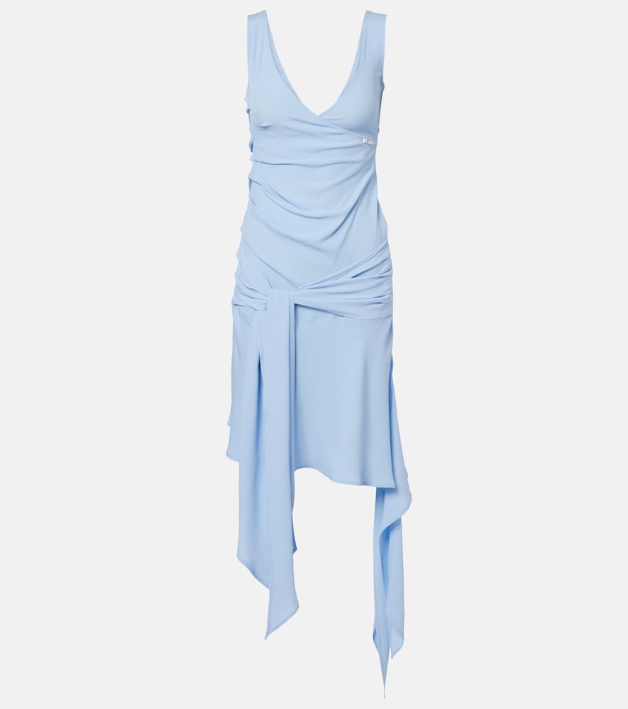 The Attico Draped crêpe minidress