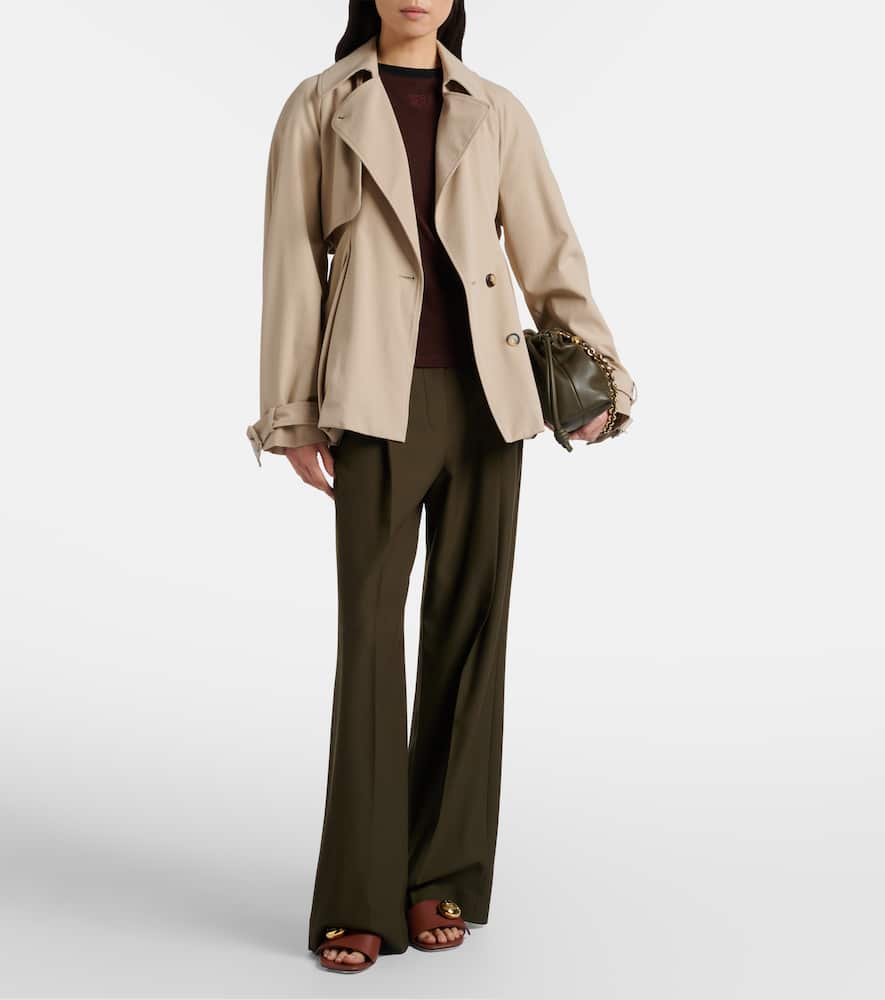 Loewe Leather Pebble Heeled Mules 45 In Brown