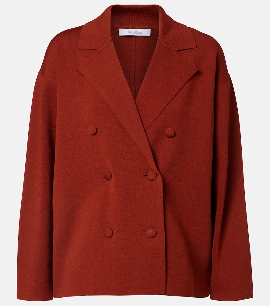 Max Mara Calte double-breasted crêpe blazer