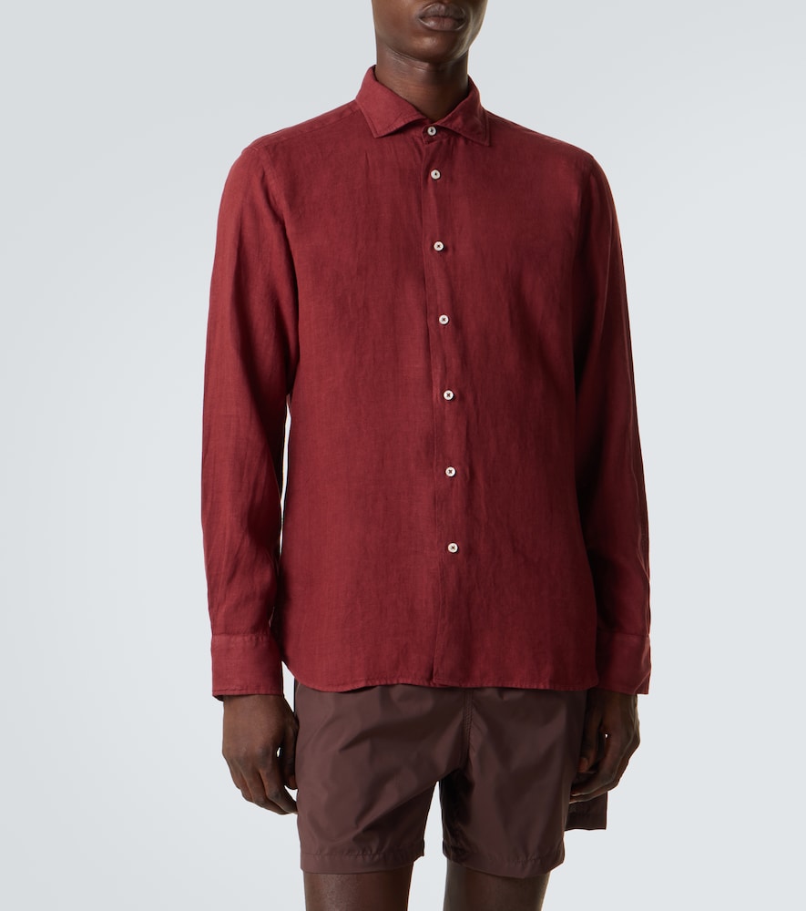  Fedeli Fedeli Camicia Nick In Lino 