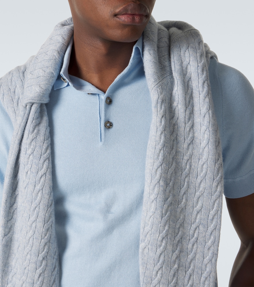  Allude Allude Polohemd Aus Baumwolle, Seide Und Kaschmir 