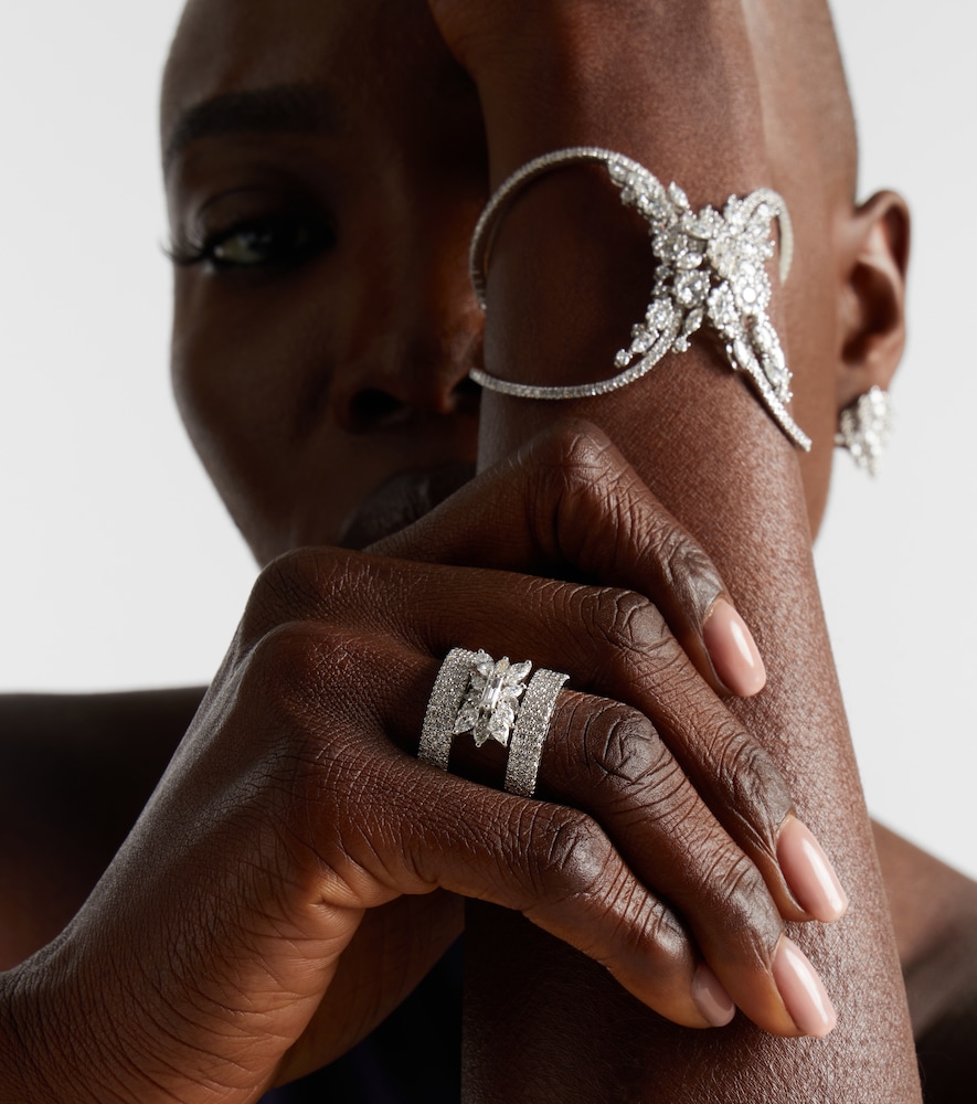  Yeprem Yeprem Ring Aus 18kt Weißgold Mit Diamanten 