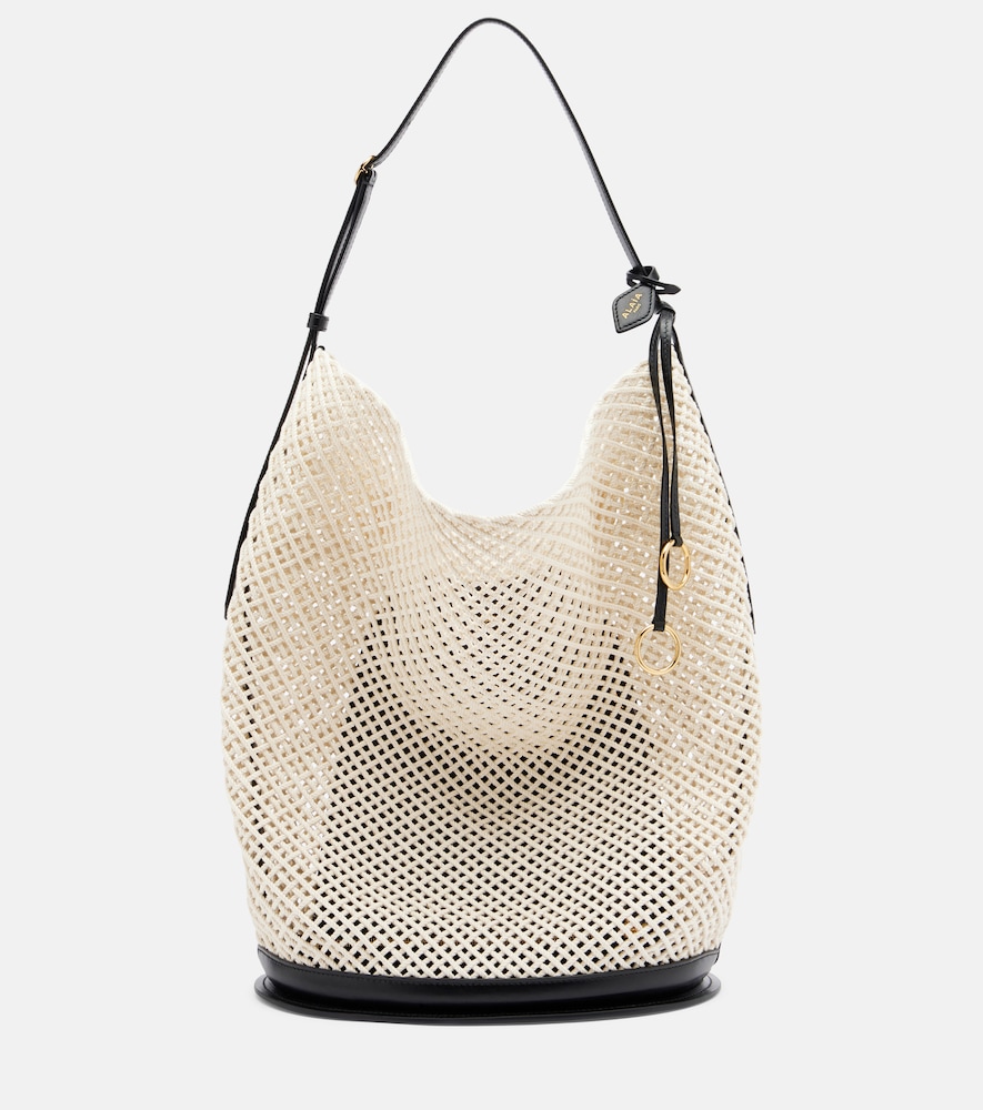 Alaïa Bucket-Bag Hip Large mit Leder
