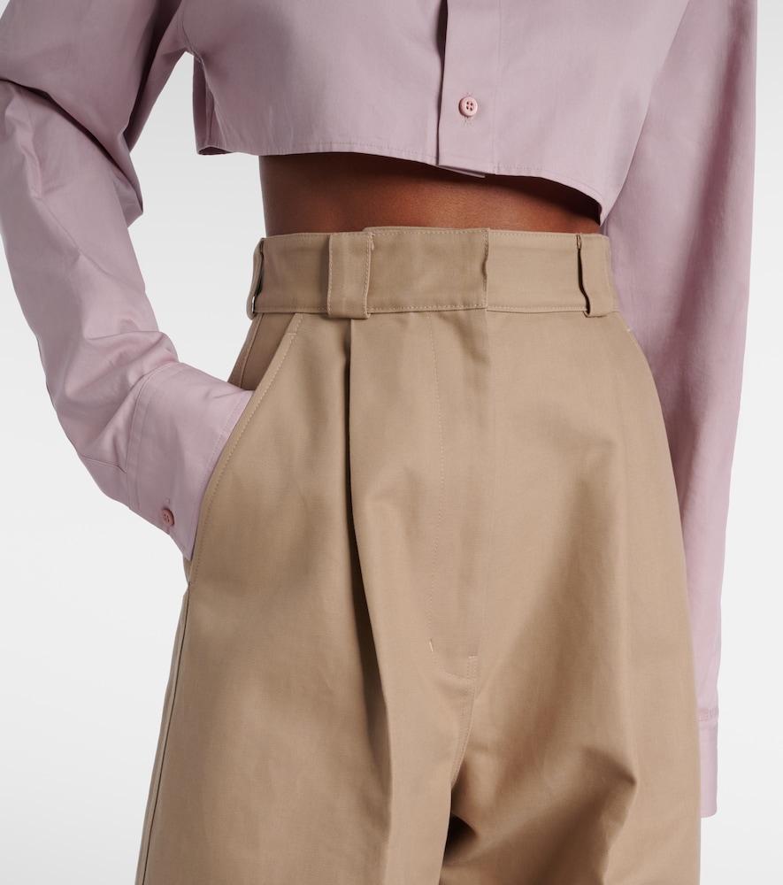  Balenciaga Balenciaga Cotton Gabardine Wide-leg Pants 
