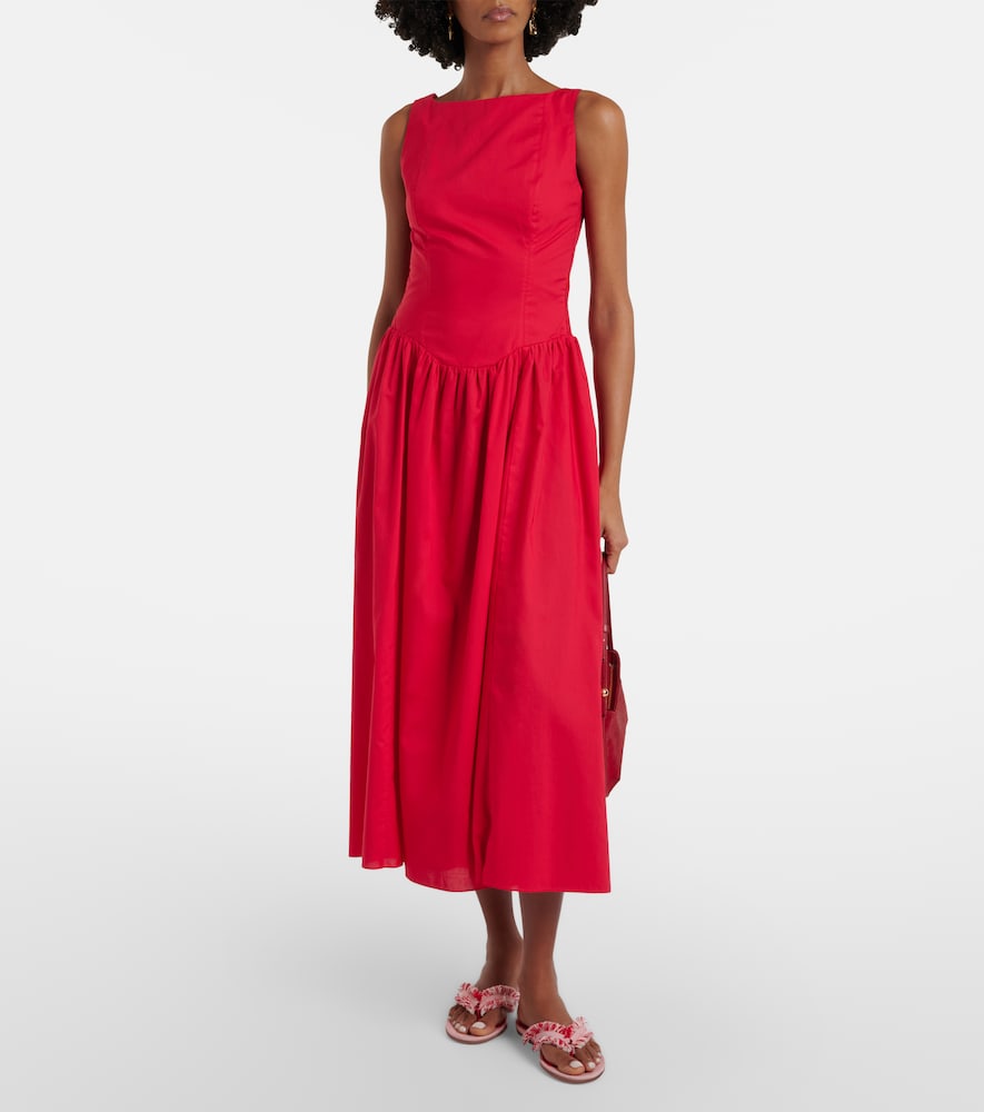 Faithfull Prali cotton midi dress