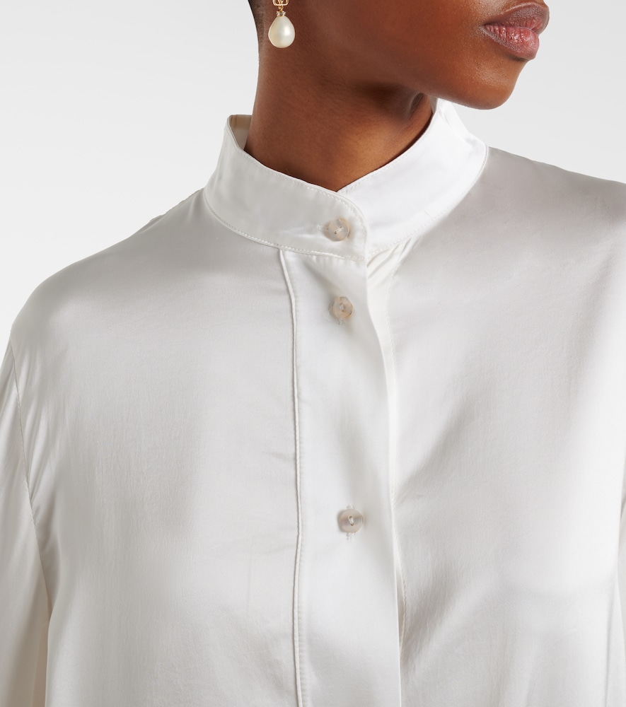 Oséree Bridal Feather-Trimmed Shirt