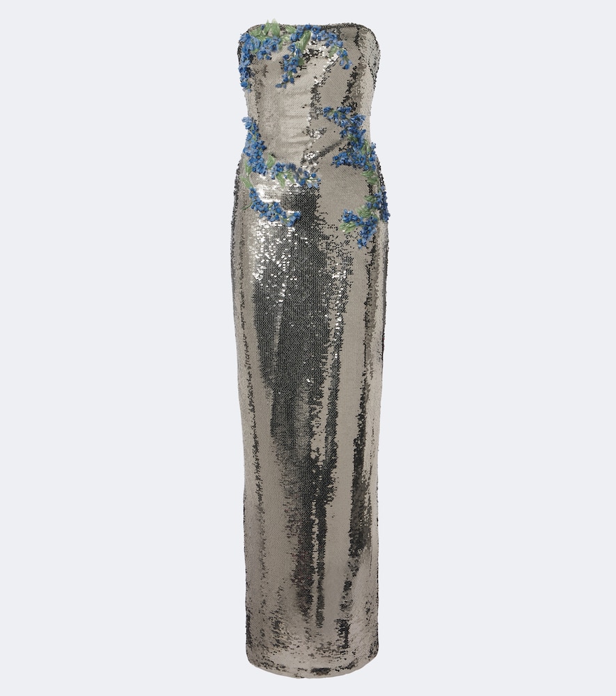 Verzierte Robe Bustier mit Pailletten