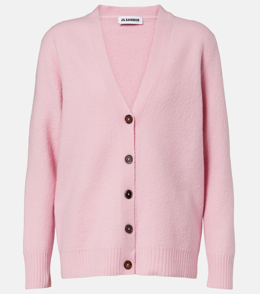 Jil Sander Women's Pink Wool Cardigan UK Size 12 - Mytheresa