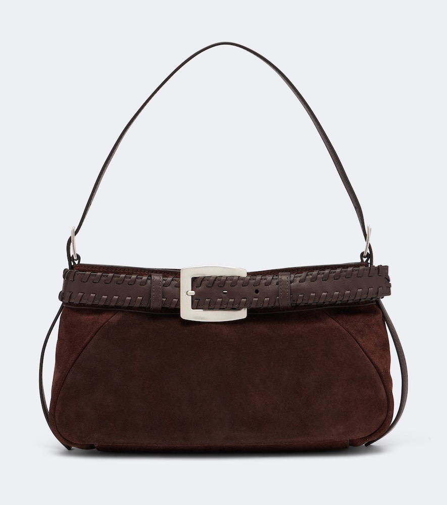 Borsa a spalla Brooklyn Small in suede