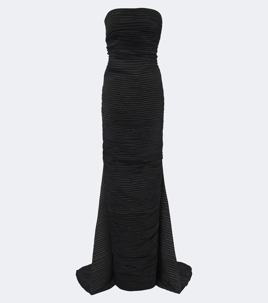Robe Bustier aus Satin