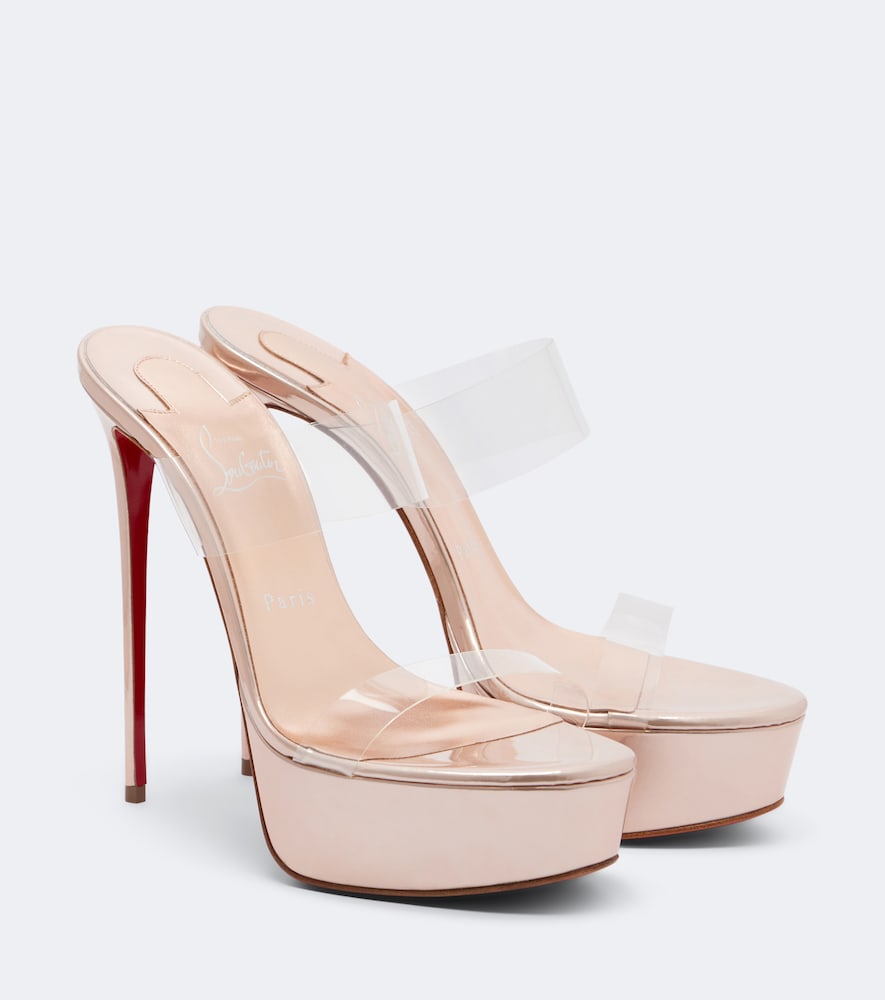 Mules Just Nothing con plateau in pelle