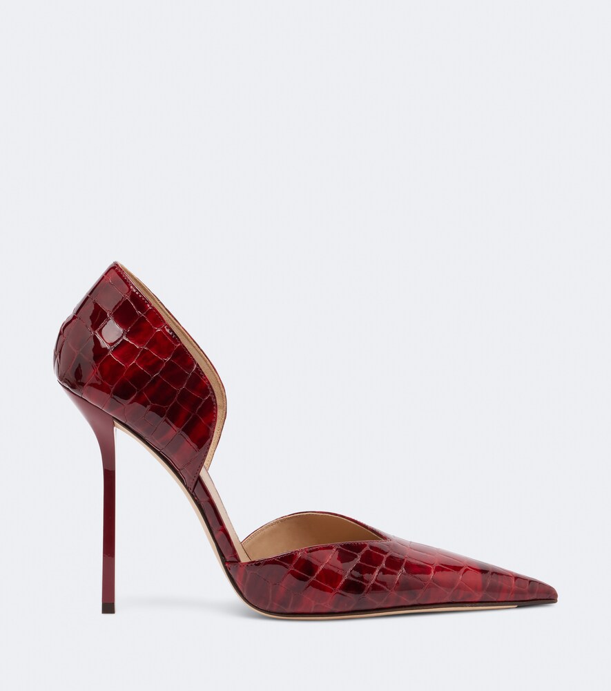 Victoria Croc-Effect Pumps