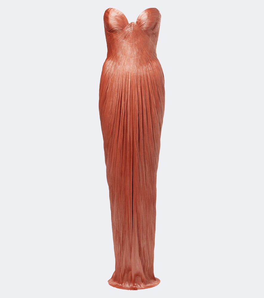 Abito lungo bustier Nadira in seta
