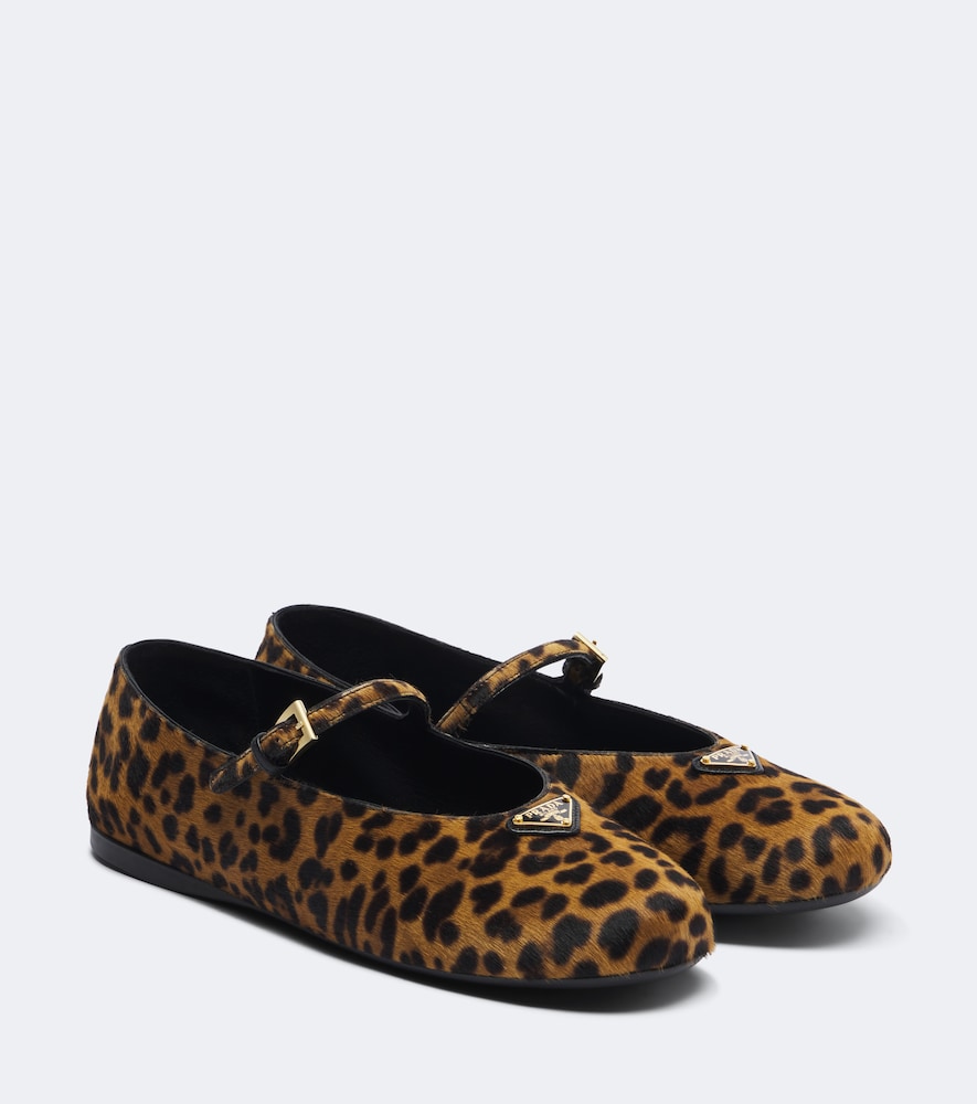 Mary-Jane-Ballerinas aus Kalbshaar