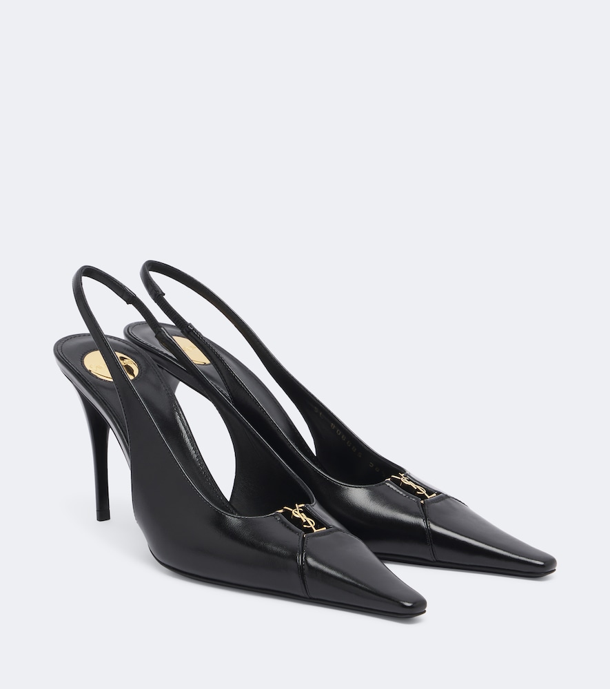 Slingback-Pumps Cassandre aus Leder