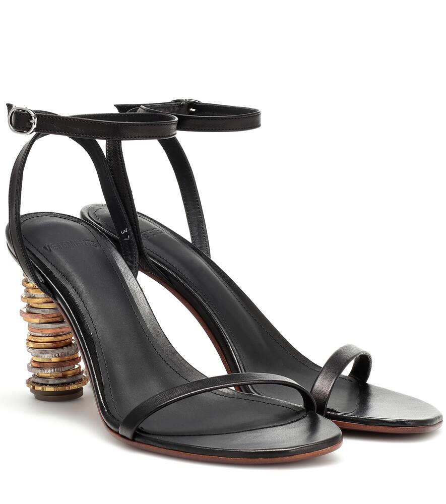 Vetements Sandals MONEY LEATHER SANDALS