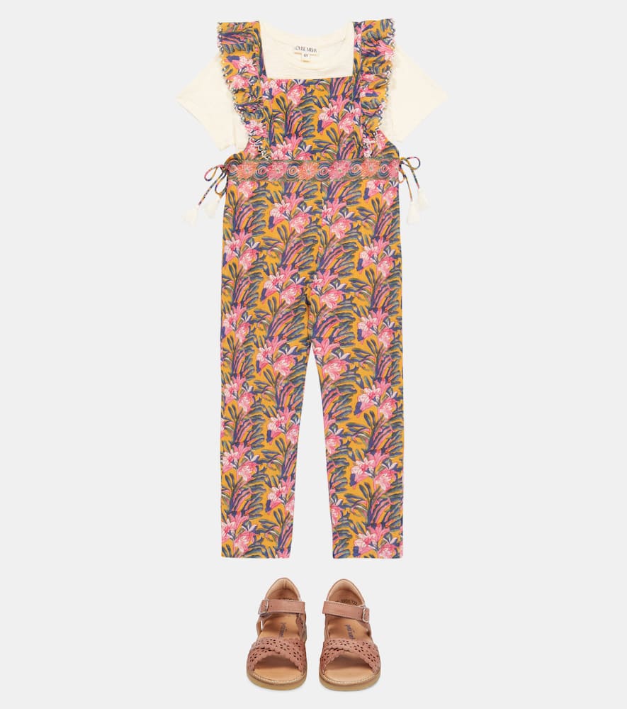 LOUISE MISHA TALIA FLORAL COTTON JUMPSUIT