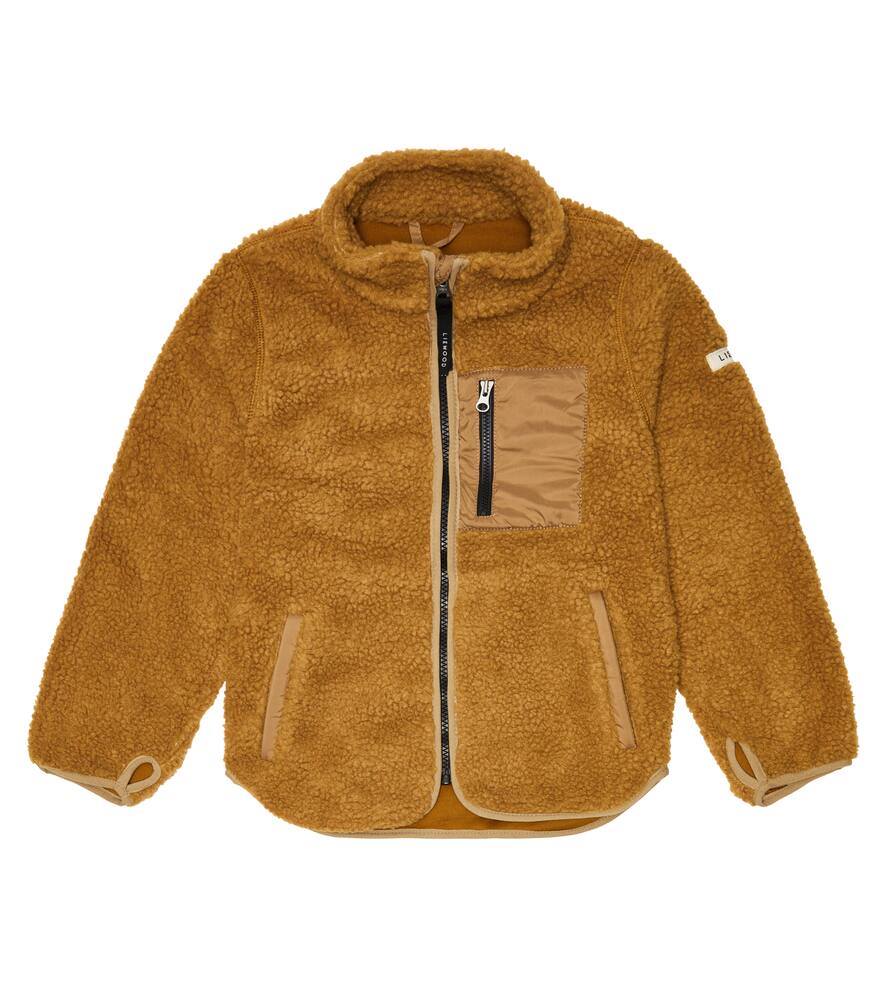 Liewood Nolan Faux-shearling Jacket In Golden Caramel/oat Mix
