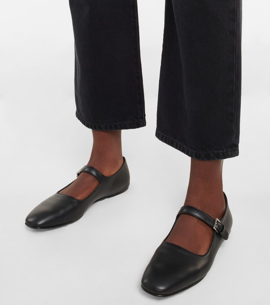 The Row Boheme Mj Ballet Flats In Nappa Leather In Black