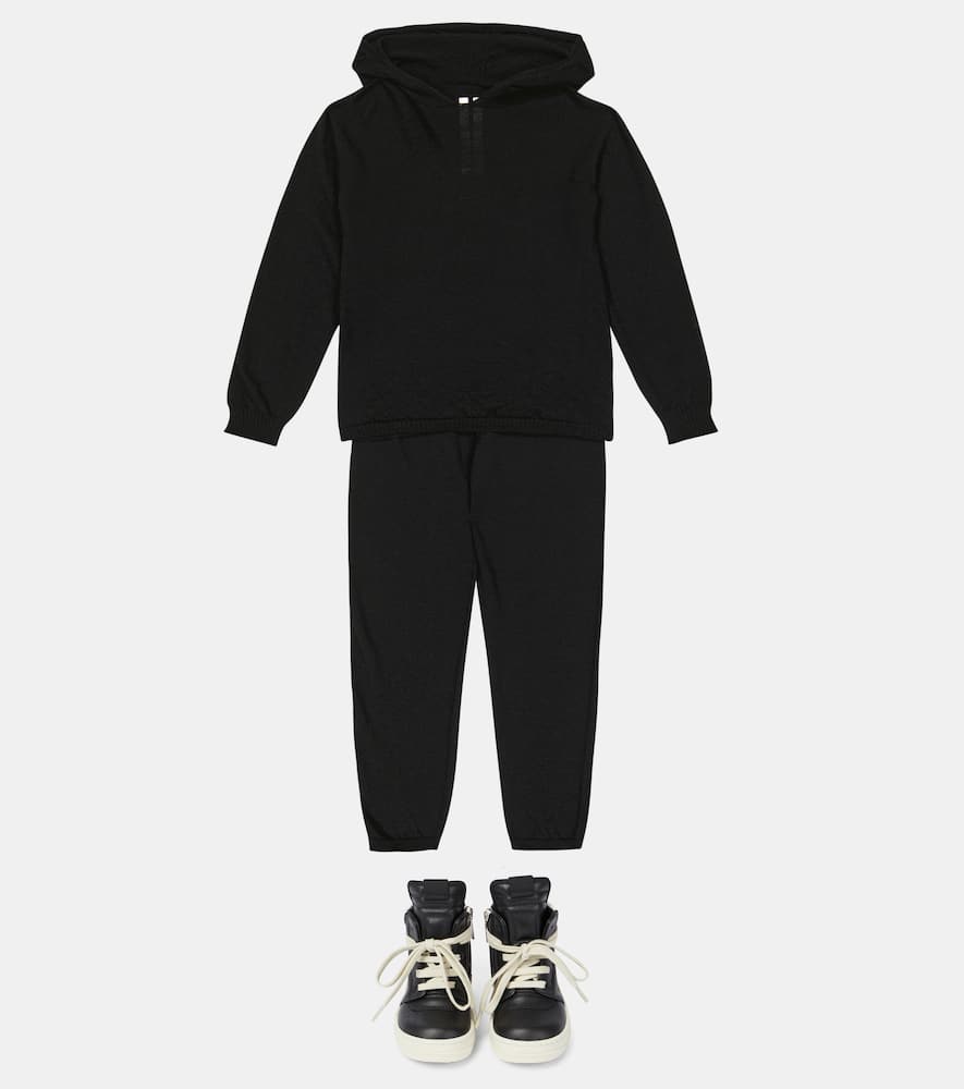 Rick Owens Wool-blend Sweatpants In Black