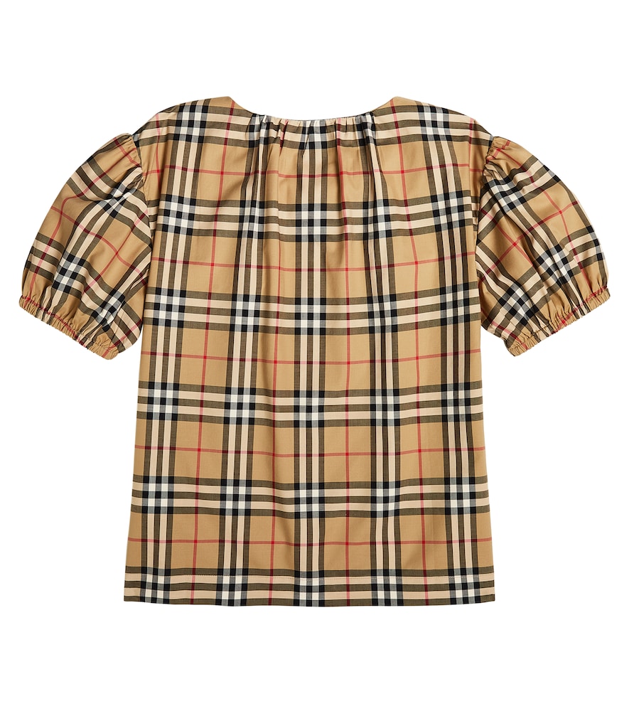  Burberry Kids Burberry Kids Bluse Aus Einem Baumwollgemisch 