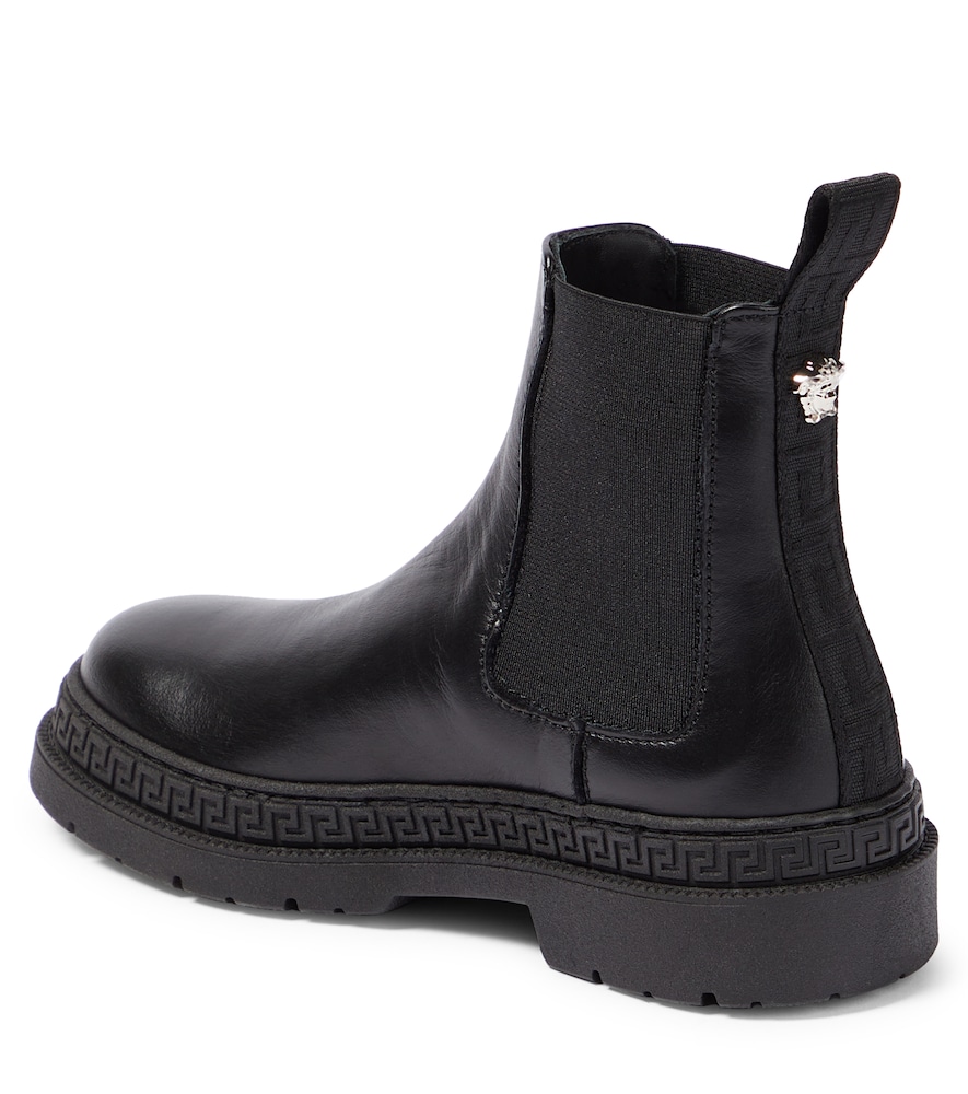  Versace Kids Versace Kids Botas Chelsea Greca De Piel 