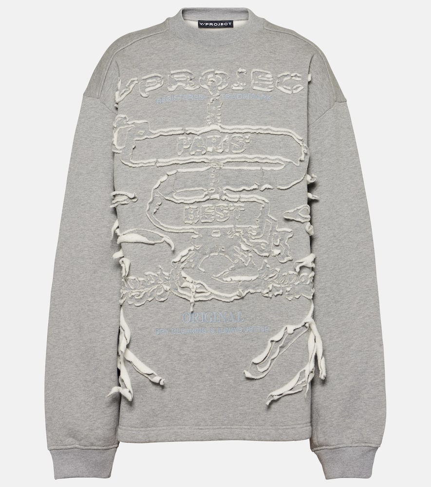 Y/PROJECT PARIS' BEST COTTON JERSEY SWEATSHIRT