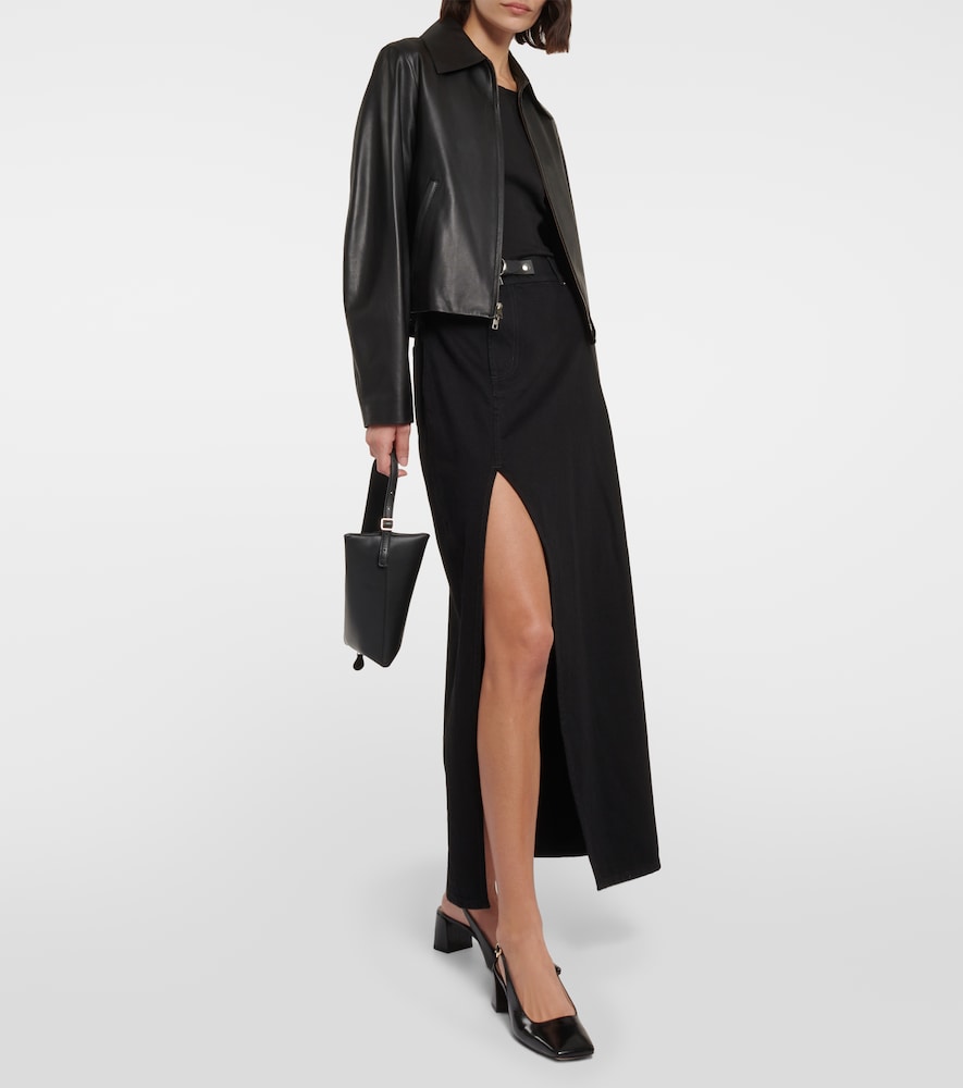 Gianvito Rossi Freeda leather slingback pumps