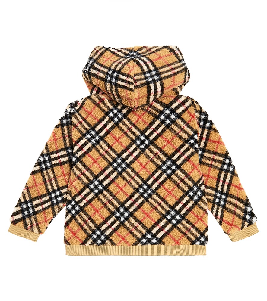  Burberry Kids Burberry Kids Burberry Check Fleece Hoodie 