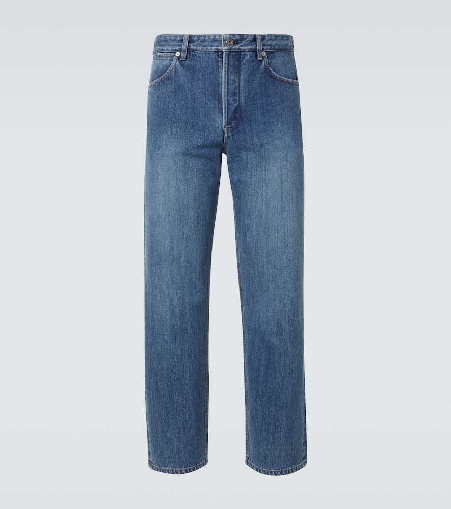 Jil Sander Faded Straight Jeans In Blue
