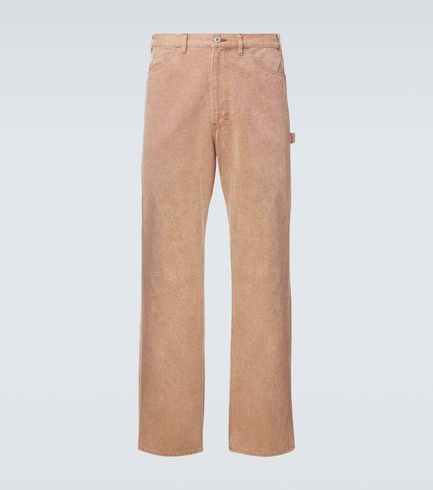 Auralee Cotton canvas straight pants