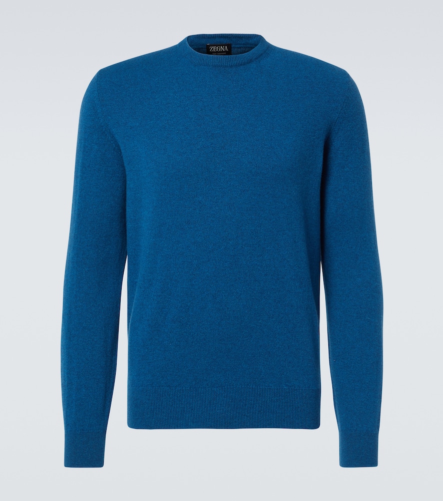 Zegna Cashmere Sweater In Blau